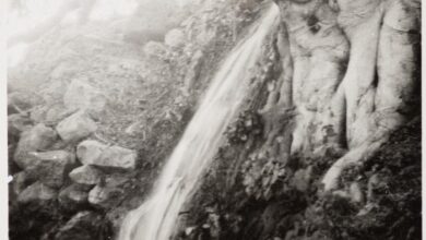 صورة نادرة لشلال من شلالات عين ننقر في مدينة الخليل عام 1932م، هذه المنطقة التي كانت تعتبر من أهم المصايف في فلسطين، وكانت تأتي إليها المدارس والمؤسسات للإستجمام في فصل الصيف من الخليل والقدس ويافا وغيرها من المناطق المحيطة. تعتبر النبعة من أهم ينابيع المنطقة، وبها قرية رومانية لها أساسات لا تزال قائمة، وكانت تقع هذه القرية على طريق تجاري قديم يربط الخليل بوادي الخليل- غزة، حيث يحتوي امتداد الواد على معاصر عنب خاصة بمنتوجات الكروم المزروعة في المنطقة، والتي كانت تحمل لميناء غزة من أجل التصدير. في العهد العثماني كانت معسكرا للجيش التركي والالماني، وكان إليها يساق المجندون للحرب من أجل تلقي التدريبات الأساسية قبل النقل لبئر السبع، من أجل السفر عبر محطة القطارات.